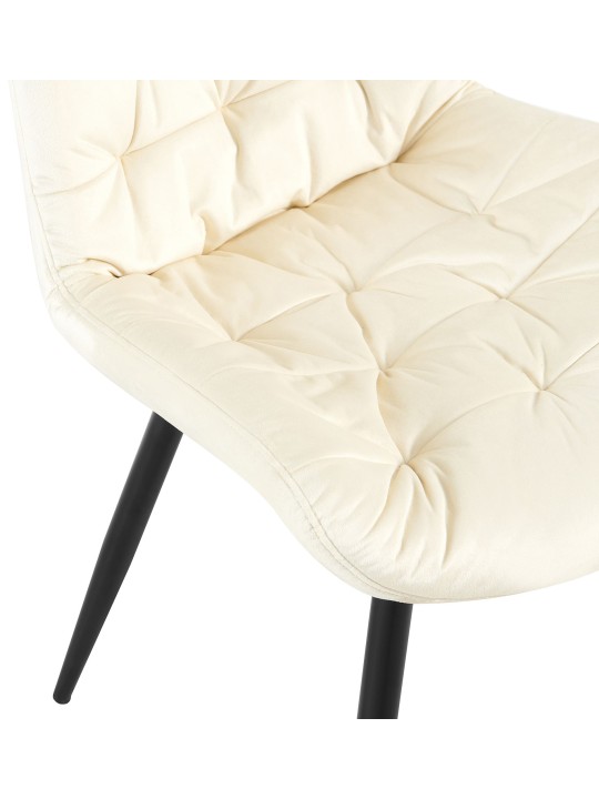 Ensemble de 2 chaises de salle à manger Rossford, crème