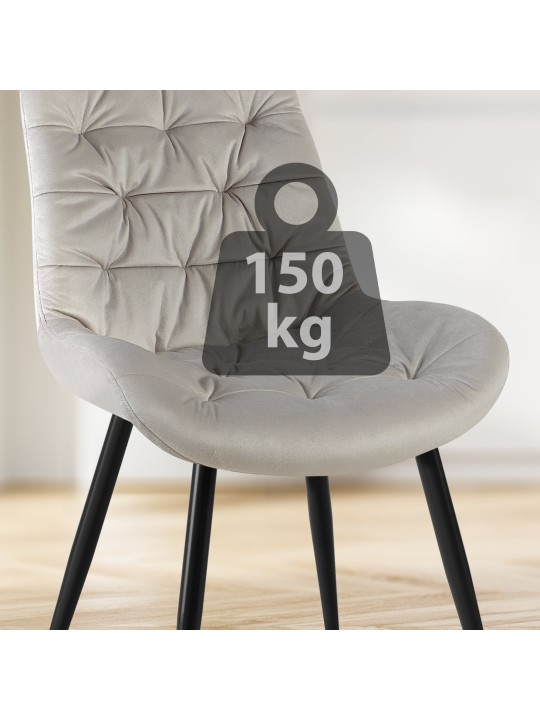 Ensemble de 2 chaises de salle à manger Rossford, gris