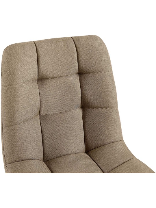 Lot de 2 chaises de salle à manger Tilde tissu, taupe