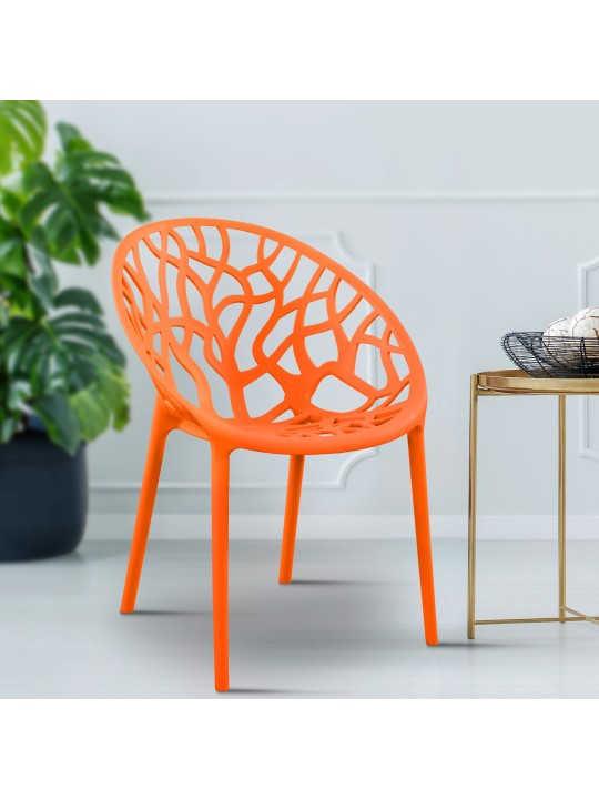 Ensemble de 4 chaises Hope, orange