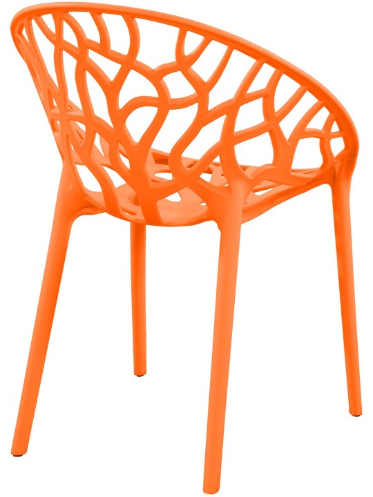 Ensemble de 4 chaises Hope, orange
