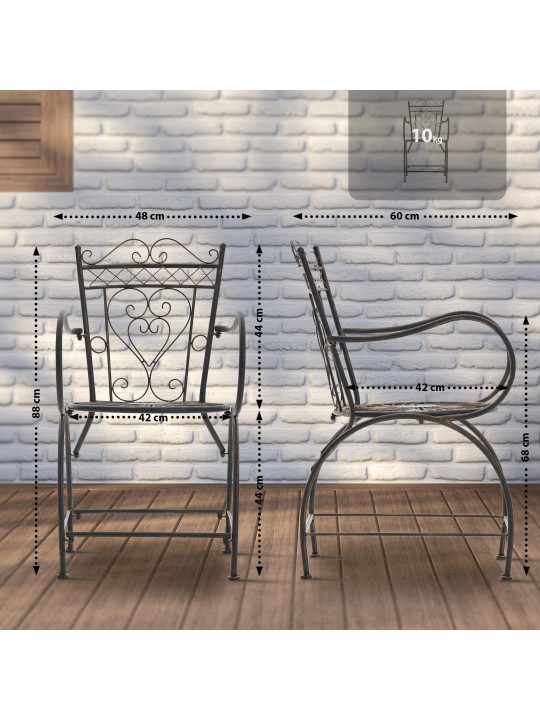 Chaise Sheela, bronze