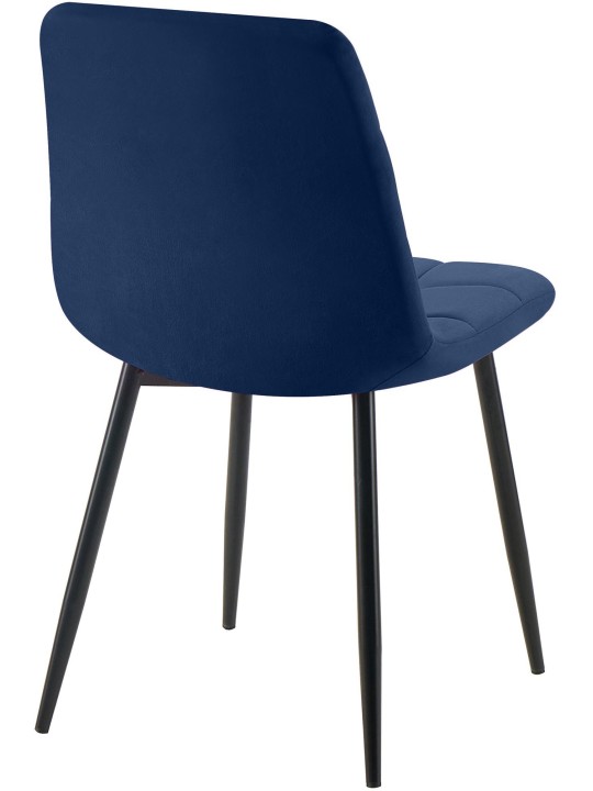 Chaise de salle à manger Tilde velours, bleu Chaise de salle à manger Tilde velours, bleu