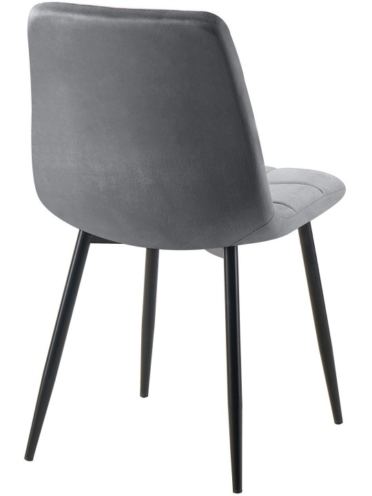 Chaise de salle à manger Tilde velours, gris foncé Chaise de salle à manger Tilde velours, gris foncé