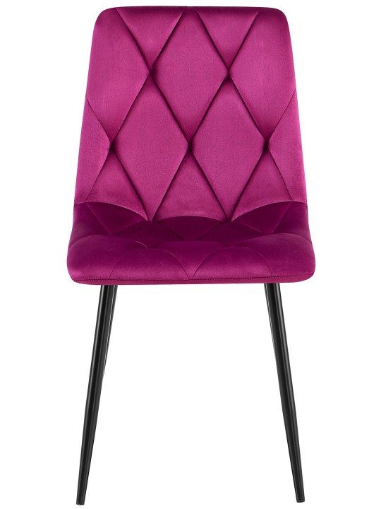 Chaise de salle à manger en velours Clairton, lilas Chaise de salle à manger en velours Clairton, lilas