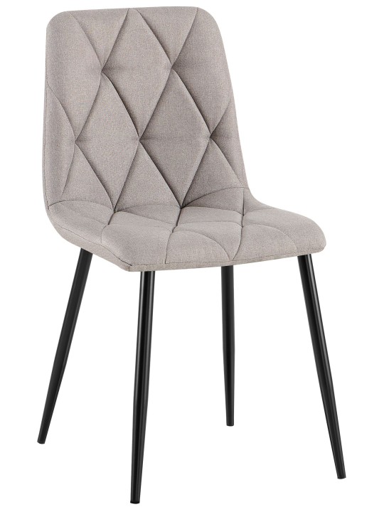 Chaise de salle à manger tissu Clairton, gris clair Chaise de salle à manger tissu Clairton, gris clair