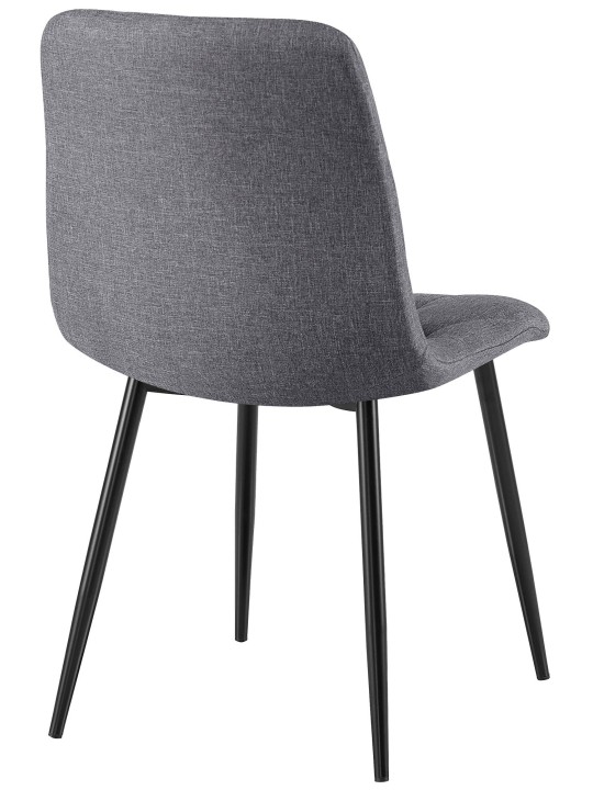 Chaise de salle à manger tissu Clairton, gris foncé Chaise de salle à manger tissu Clairton, gris foncé