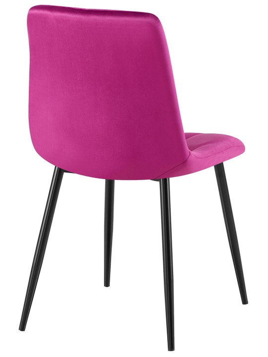 Lot de 2 chaises de salle à manger Clairton velours, lilas Lot de 2 chaises de salle à manger Clairton velours, lilas