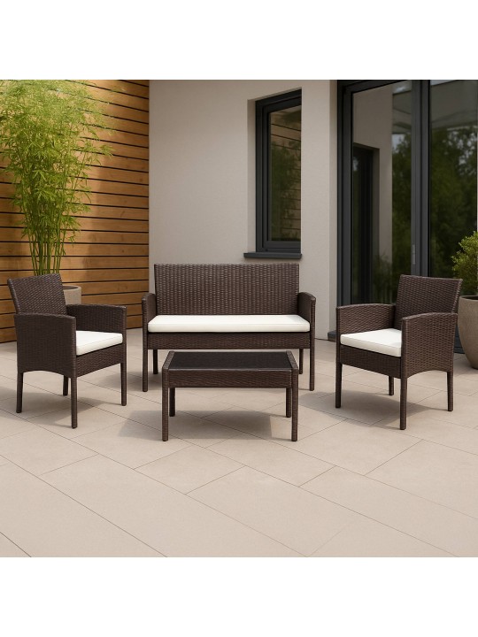 Groupe de sièges Ramunda, brun