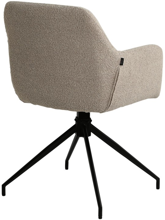 Chaise de salle à manger Merlinda tissu Teddy, taupe Chaise de salle à manger Merlinda tissu Teddy, taupe