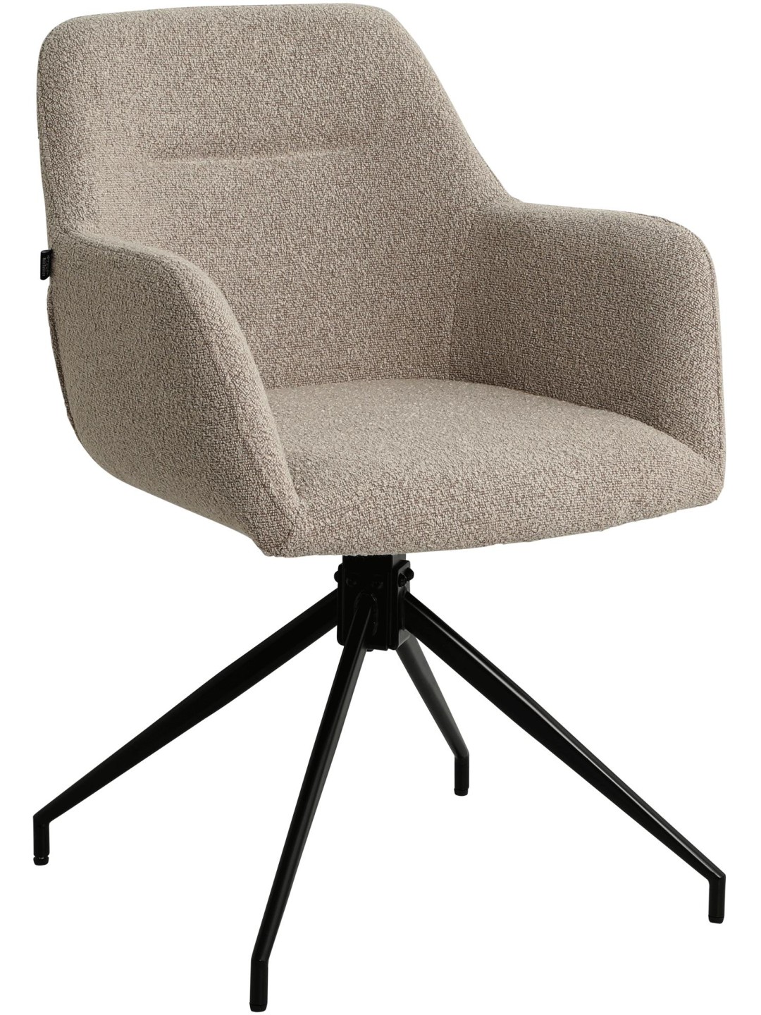 Chaise de salle à manger Merlinda tissu Teddy, taupe