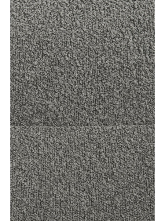 Chaise de salle à manger Merlinda tissu Teddy, gris