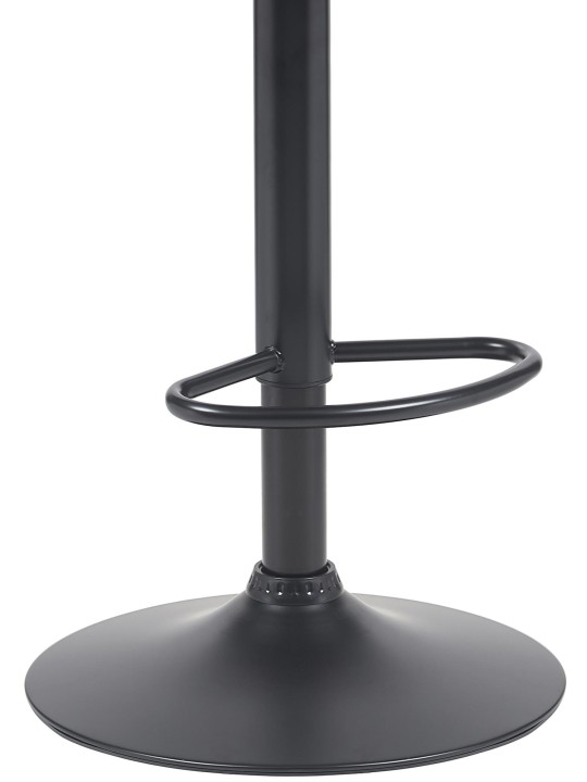 Tabouret de bar Beverley B tissu, noyer/noir