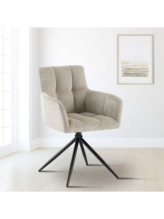 Chaise de salle à manger Jonah tissu, taupe Chaise de salle à manger Jonah tissu, taupe