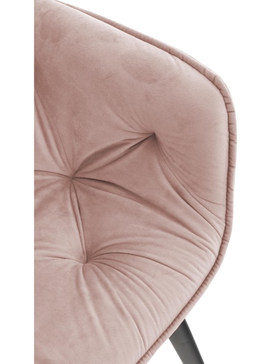 Chaise Tanna Velours, rose