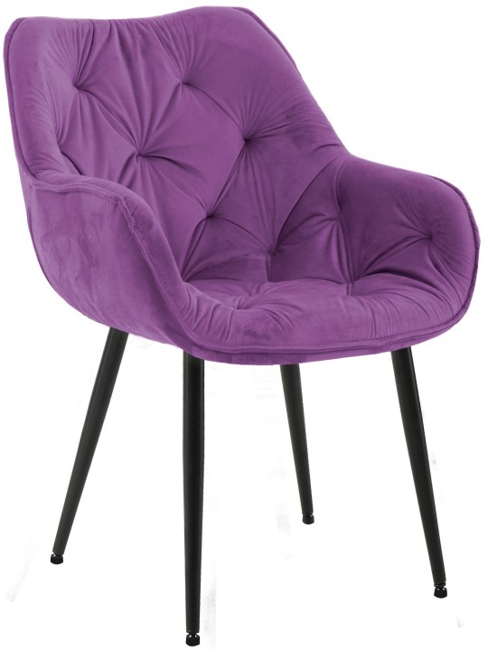 Chaise Tanna Velours, lilas
