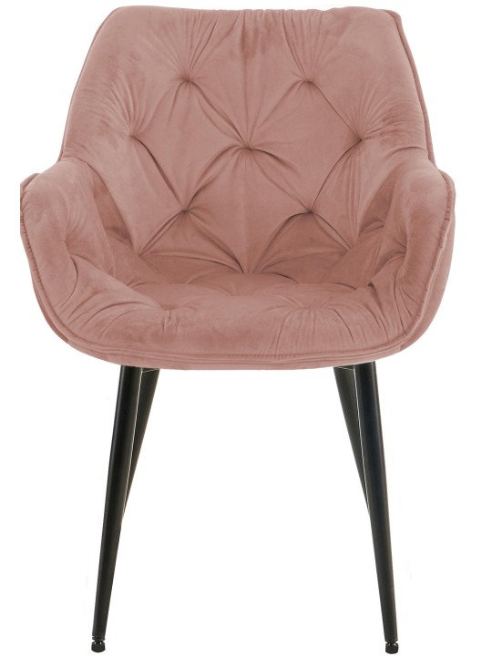 Chaise Tanna Velours, rose Chaise Tanna Velours, rose