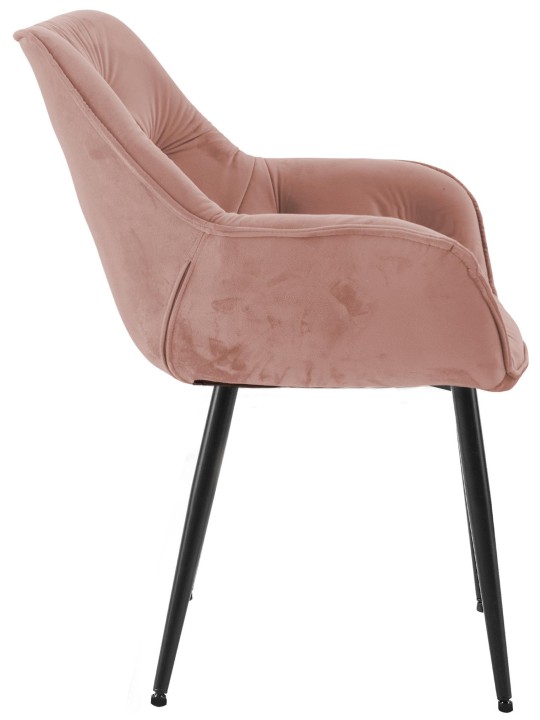 Chaise Tanna Velours, rose Chaise Tanna Velours, rose