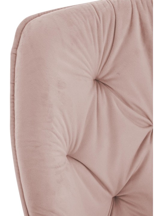 Lot de 2 chaises Tanna velours, rose