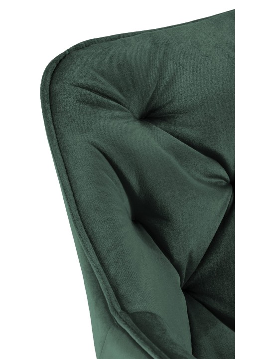 Lot de 2 chaises Tanna velours, vert