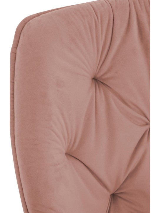 Lot de 2 chaises Tanna velours, rose
