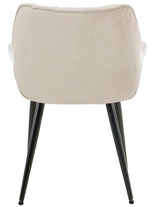 Lot de 4 chaises Tanna velours, crème Lot de 4 chaises Tanna velours, crème