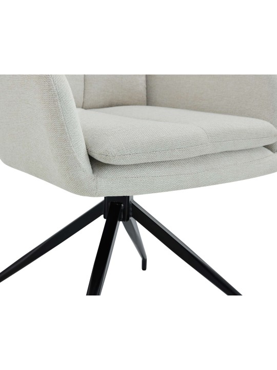 Chaise de salle à manger tissu Somers, crème Chaise de salle à manger tissu Somers, crème