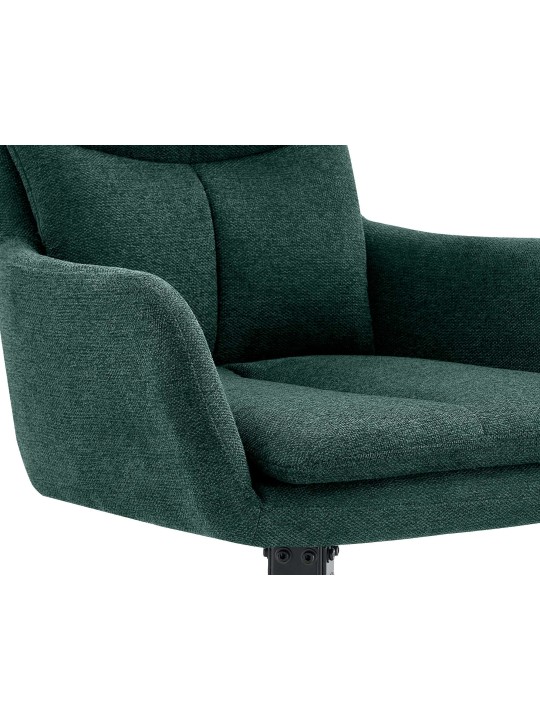 Chaise de salle à manger tissu Somers, vert