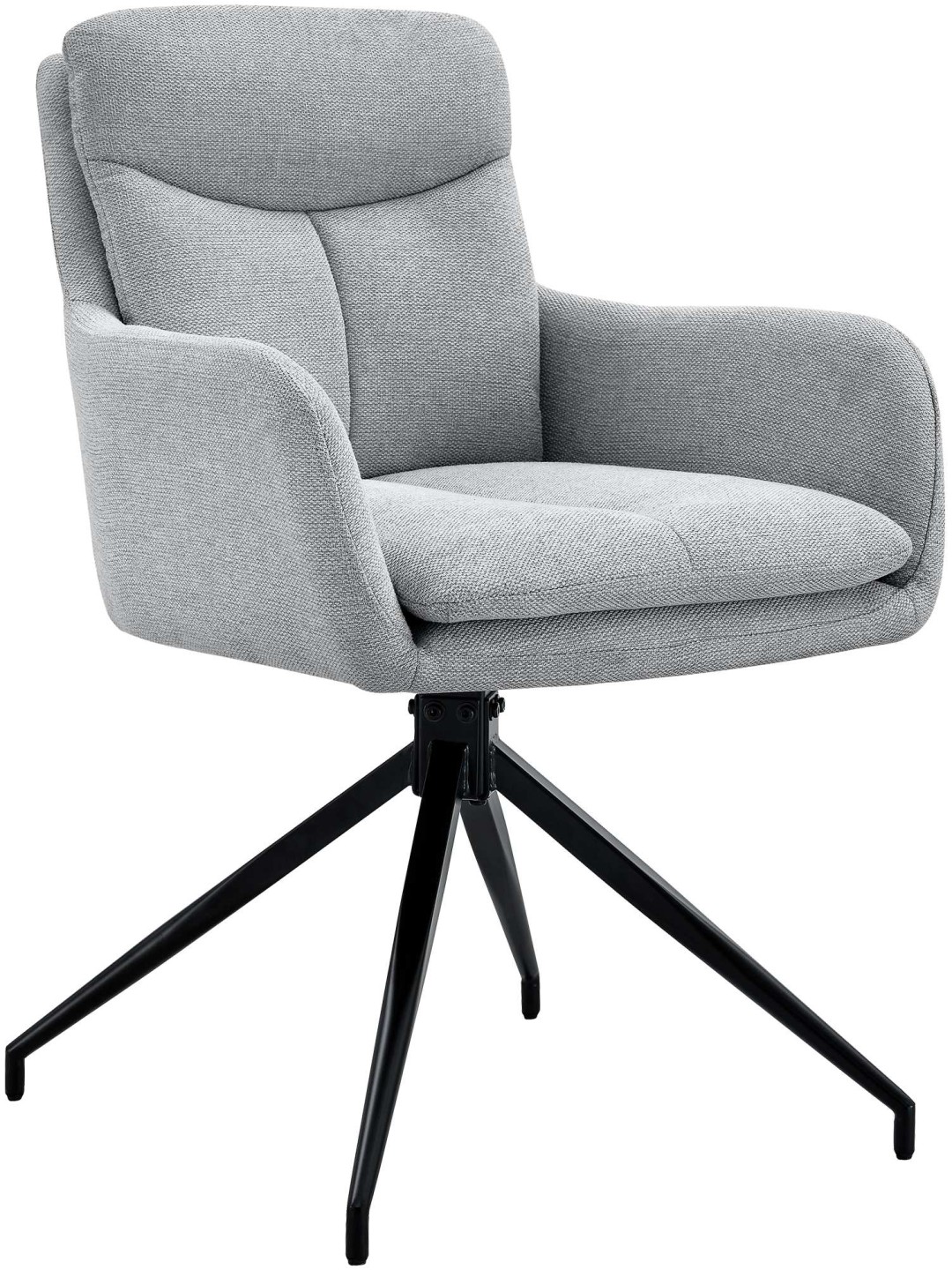 Chaise de salle à manger tissu Somers, gris clair