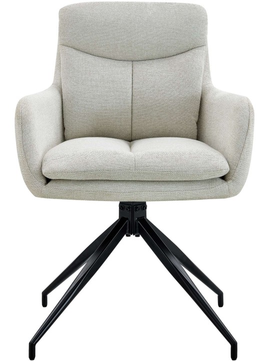 Chaise de salle à manger tissu Somers, crème Chaise de salle à manger tissu Somers, crème