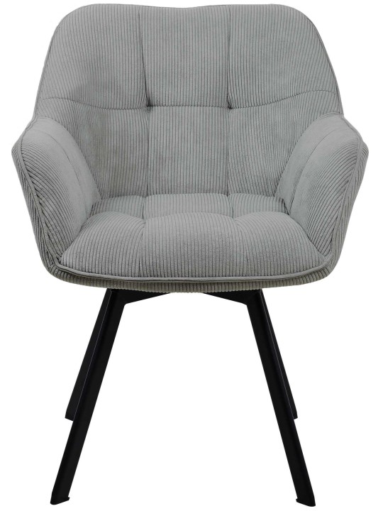 Chaise de salle à manger Jordi Cord, gris Chaise de salle à manger Jordi Cord, gris