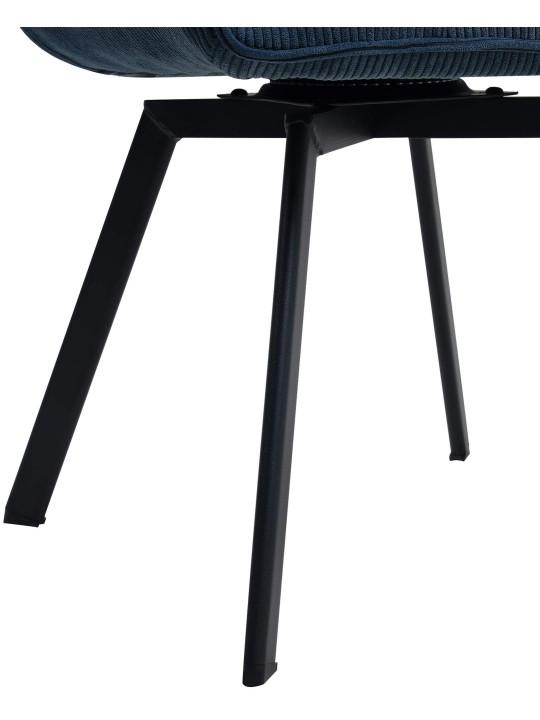 Chaise de salle à manger Jordi Cord, bleu Chaise de salle à manger Jordi Cord, bleu