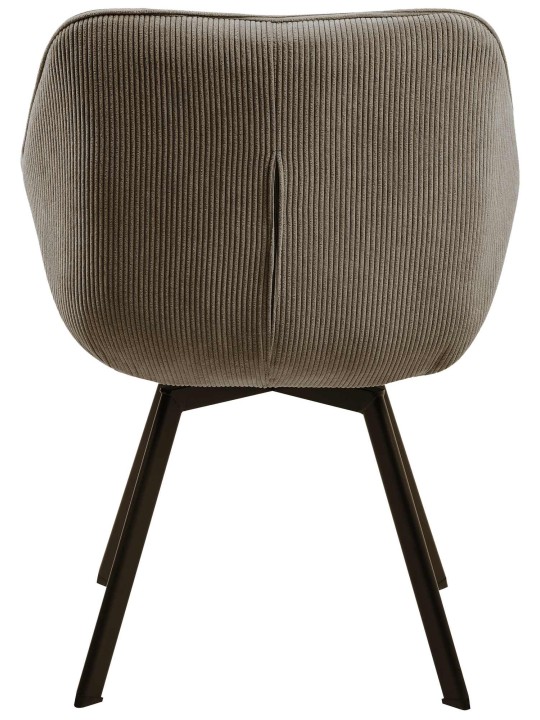 Chaise de salle à manger Jordi Cord, brun Chaise de salle à manger Jordi Cord, brun