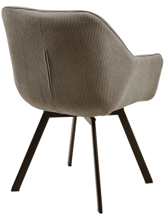 Chaise de salle à manger Jordi Cord, brun Chaise de salle à manger Jordi Cord, brun