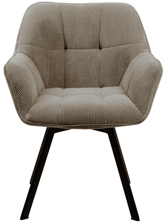 Chaise de salle à manger Jordi Cord, brun Chaise de salle à manger Jordi Cord, brun