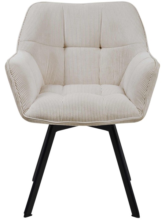 Chaise de salle à manger Jordi Cord, crème Chaise de salle à manger Jordi Cord, crème
