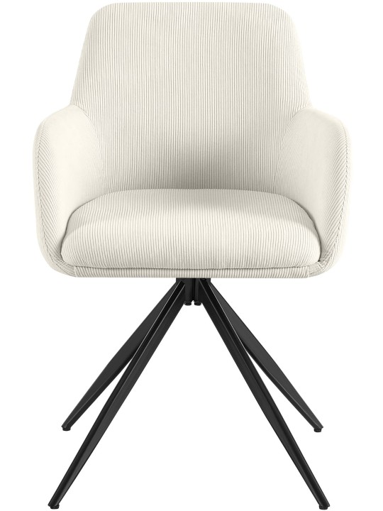 Chaise de salle à manger Olema Cord, crème Chaise de salle à manger Olema Cord, crème