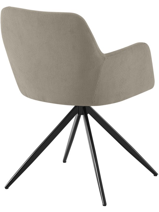 Chaise de salle à manger Olema Cord, taupe Chaise de salle à manger Olema Cord, taupe