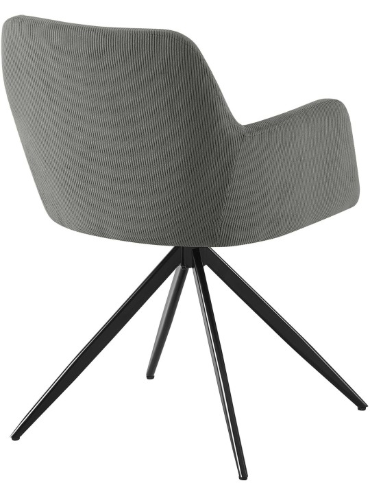 Chaise de salle à manger Olema Cord, gris Chaise de salle à manger Olema Cord, gris