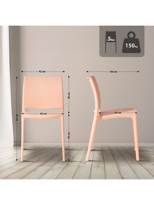 Lot de 2 chaises Meton, pêche