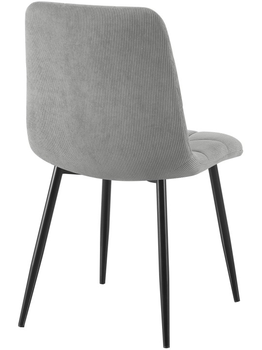 Lot de 4 chaises de salle à manger Tilde Cord, gris