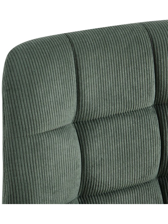 Lot de 4 chaises de salle à manger Tilde Cord, vert
