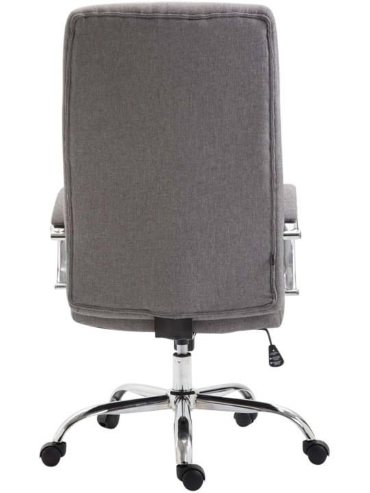 Chaise de bureau tissu Valais, gris