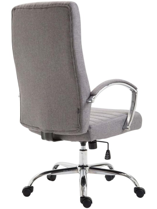 Chaise de bureau tissu Valais, gris