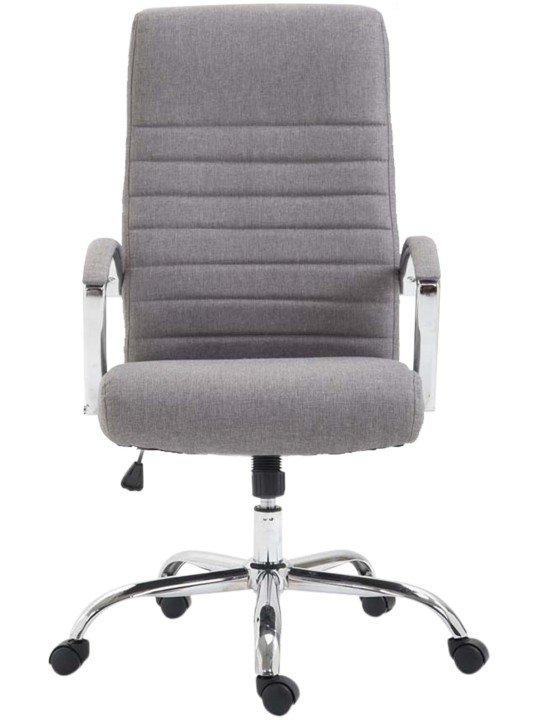 Chaise de bureau tissu Valais, gris