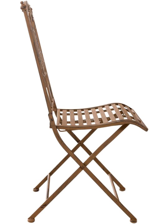 Lot de 2 chaises Sibell, brun antique