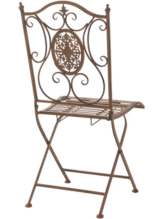 Lot de 2 chaises Sibell, brun antique