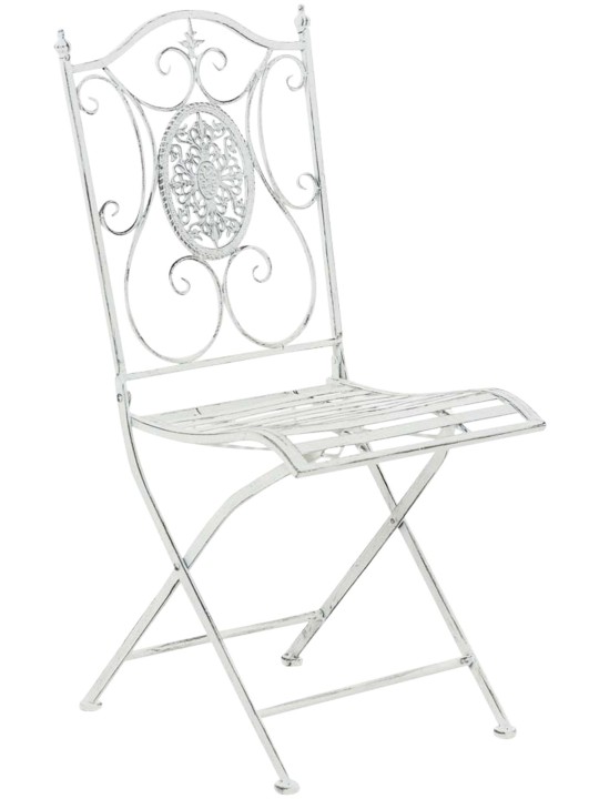Lot de 2 chaises Sibell, blanc antique Lot de 2 chaises Sibell, blanc antique