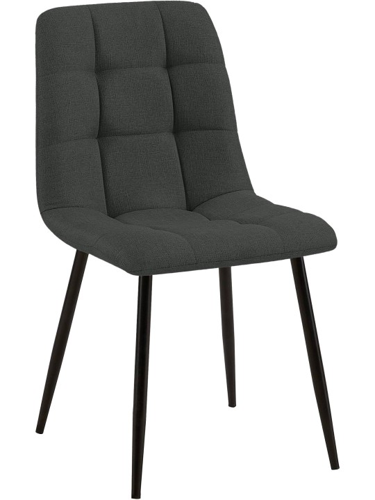 Chaise de salle à manger Tilde tissu, gris foncé Chaise de salle à manger Tilde tissu, gris foncé