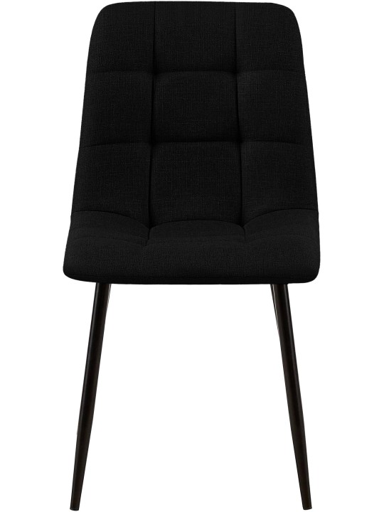 Chaise de salle à manger Tilde tissu, noir Chaise de salle à manger Tilde tissu, noir